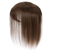Topper à cheveux pour les femmes, 25 cm Human Hair Toppers, Pieds à cheveux pour femmes, Toppers à cheveux pour les cheveux amincis