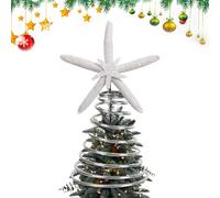 Topper d'arbre de Noël - élégant en Forme d'étoile, décoration de Vacances Scintillante | Ornements de la pièce maîtresse de la cime des Arbres, Accent étoilé éclairé Scintillant, décoration