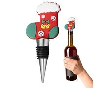 Topper de bouteille de vin de Noël, bouchon de vin d'arbre de Noël | Couvercle de bouteille de bière réutilisable | Scellement de bouchons de bouteille, couvercles pour ,