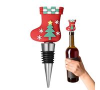 Topper de bouteille de vin de Noël, bouchon de vin pour arbre de Noël,bouteilles d'artisanat classiques avec bouchon pour | Scellement des bouchons de bouteilles, couvercles p