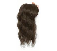 Topper de cheveux d'apparence naturelle de 14 pouces for femmes, Wiglet court ondulé respirant, base de 6,5 "x 6,5", for une couverture de cheveux clairsemés Hair Extensions Pièces Wigs(6-8#)