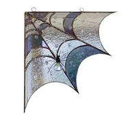 Topper de Porte d'araignée - Halloween Spider Web Door Corner Signe | Trim de Porte Web Giant Spider Giant Creepy | Mur de vitrail décoration Suspendue - décoration intérieure d'halloween