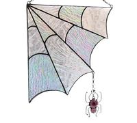 Topper de Porte d'araignée - Halloween Spider Web Door Corner Signe | Trim de Porte Web Giant Spider Giant Creepy | Mur de vitrail décoration Suspendue - décoration intérieure d'halloween
