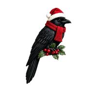 Topper de Porte de Noël Décor Mural Artisanal en Bois pour les Fêtes | décoration d'angle de porte avec oiseau pour fenêtre table fête maison intérieur extérieur mur
