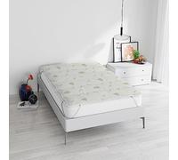 Topper matelassé Aloe avec Bandes élastiques, Simple 80 x 195 cm