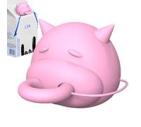 Topper pour cruche à lait - Bouchon en silicone réutilisable, joint créatif pour boissons | Fonction de prévention des fuites avec fermeture rotative, produit mignon pour couvrir la