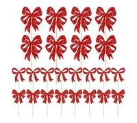 Topper pour Cupcake | Classique 24 Pièces | Toppers de Cupcake de Noël - Pour Événement à la Maison Célébration Familiale Fête Rassemblement de Table Anniversaire Festival
