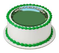Topper pour gâteaux, Cake topper avec papier sucre, Disque Azyme Décoration de gâteau pour l'anniversaire à thème(20cm)