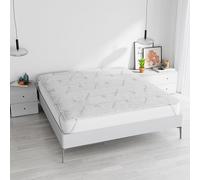 Topper pour lit Double 160 x 195 fabriqué en Italie avec Fibre de Tencel pour Un Maximum de Confort