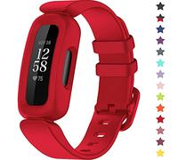 TopPerfekt Bracelet Compatible avec Fitbit Ace 3 Enfants, Silicone Souple, Band Montre Imperméable, Sport Accessoires Garçon et Fille (Rouge)