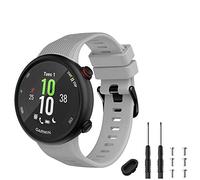 TopPerfekt Bracelet Compatible avec Garmin Forerunner 45, Band Montre Sport en Silicone, Forerunner 45 et Swim 2 Straps de Remplacement (Gris)