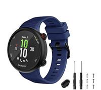TopPerfekt Bracelet Compatible avec Garmin Forerunner 45, Band Montre Sport en Silicone, Forerunner 45 et Swim 2 Straps de Remplacement (Marine)