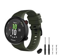 TopPerfekt Bracelet Compatible avec Garmin Forerunner 45, Band Montre Sport en Silicone, Forerunner 45 et Swim 2 Straps de Remplacement (Couleur Vert Olive)