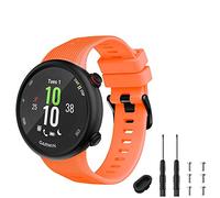 TopPerfekt Bracelet Compatible avec Garmin Forerunner 45, Band Montre Sport en Silicone, Forerunner 45 et Swim 2 Straps de Remplacement (Orangé)