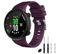 TopPerfekt Bracelet Compatible avec Garmin Forerunner 45, Bracelet de Poignet en Silicone de Sport, Bracelet de Rechange pour Forerunner 45 et Swim 2 (Violet)