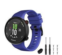 TopPerfekt Bracelet Compatible avec Garmin Forerunner 45s, Band Montre Sport en Silicone, Straps de Remplacement pour Forerunner 45s (Bleu)