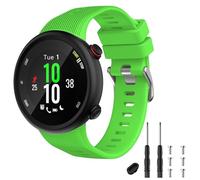 TopPerfekt Bracelet Compatible avec Garmin Forerunner 45s, Bracelet de Remplacement en Silicone Sport pour Montre de Course Forerunner 45s Vert
