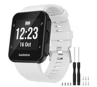 TopPerfekt Bracelet de montre Compatible avec Garmin Forerunner 35, de Remplacement en Silicone Souple pour Garmin Forerunner 35 Smart Watch, Fit 5.11 "-9.05" (130-230 mm) Poignet (Blanc)