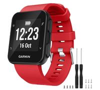 TopPerfekt Bracelet de montre Compatible avec Garmin Forerunner 35, de Remplacement en Silicone Souple pour Garmin Forerunner 35 Smart Watch, Fit 5.11 "-9.05" (130-230 mm) Poignet (Rouge)