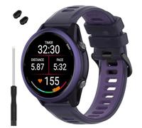 TopPerfekt Bracelet de montre compatible avec Garmin Forerunner 570 42 mm, bracelet de rechange en silicone souple pour montre intelligente Garmin Vívoactive 6/5/3/Venu Sq/Sq 2/2 Plus pour homme et