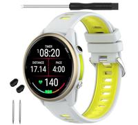 TopPerfekt Bracelet de montre compatible avec Garmin Forerunner 970, bracelet de rechange en silicone souple pour montre intelligente Garmin Forerunner 965/955/Descent G1 pour homme et femme, pierre