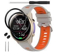 TopPerfekt Bracelet de montre compatible avec Garmin Forerunner 970, bracelet de rechange en silicone souple pour montre intelligente Garmin Forerunner 965/955/Descent G1 pour homme et femme, 5.5’’~