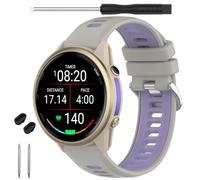 TopPerfekt Bracelet de montre compatible avec Garmin Forerunner 970, bracelet de rechange en silicone souple pour montre intelligente Garmin Forerunner 965/955/Descent G1 pour homme et femme, gris