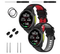 TopPerfekt Bracelet de montre compatible avec Garmin Forerunner 970, bracelet de rechange en silicone souple pour montre intelligente Garmin Forerunner 965/955/Descent G1 pour homme et femme, 5.5’’~