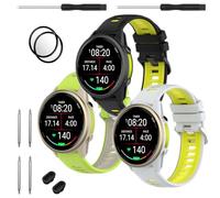 TopPerfekt Bracelet de montre compatible avec Garmin Forerunner 970, bracelet de rechange en silicone souple pour montre intelligente Garmin Forerunner 965/955/Descent G1 pour homme et femme, 5.5’’~