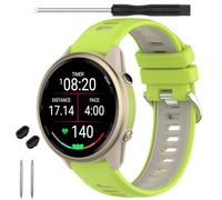 TopPerfekt Bracelet de montre compatible avec Garmin Forerunner 970, bracelet de rechange en silicone souple pour montre intelligente Garmin Forerunner 965/955/Descent G1 pour homme et femme Vert