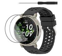 TopPerfekt Bracelet de montre de rechange en silicone souple pour montre connectée Amazfit Active 3 Premium - 20 mm - Étanche et réglable - Pour homme et femme, for Amazfit Active 3 Premium, Pas de