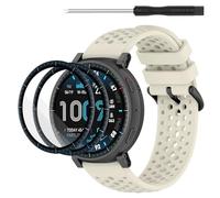 TopPerfekt Bracelet de montre en silicone souple de 22 mm compatible avec Amazfit Active Max, étanche, réglable, pour montre intelligente Amazfit Active Max pour homme et femme, for Amazfit Active Max
