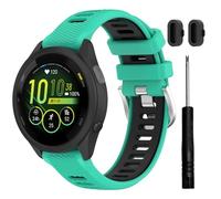 TopPerfekt Bracelet de montre pour Garmin Forerunner 265/265S-Music, bracelet de rechange en silicone souple pour Forerunner 570 47mm/255/265, Venu 2/3 (22mm) et Forerunner 255S/265S, Venu 2S/3S (18mm