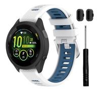 TopPerfekt Bracelet de montre pour Garmin Forerunner 265/265S-Music, bracelet de rechange en silicone souple pour Forerunner 570 47mm/255/265, Venu 2/3 (22mm) et Forerunner 255S/265S, Venu 2S/3S (18mm