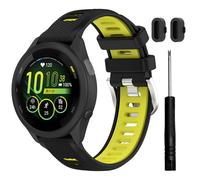 TopPerfekt Bracelet de montre pour Garmin Forerunner 265/265S-Music, bracelet de rechange en silicone souple pour Forerunner 570 47mm/255/265, Venu 2/3 (22mm) et Forerunner 255S/265S, Venu 2S/3S (18mm