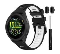 TopPerfekt Bracelet de montre pour Garmin Forerunner 265/265S-Music, bracelet de rechange en silicone souple pour Forerunner 570 47mm/255/265, Venu 2/3 (22mm) et Forerunner 255S/265S, Venu 2S/3S (18mm
