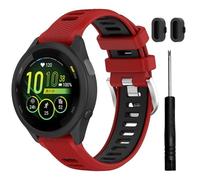 TopPerfekt Bracelet de montre pour Garmin Forerunner 265/265S-Music, bracelet de rechange en silicone souple pour Forerunner 570 47mm/255/265, Venu 2/3 (22mm) et Forerunner 255S/265S, Venu 2S/3S (18mm
