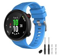 TopPerfekt Bracelet de rechange en silicone compatible avec Garmin Forerunner 45 et Swim 2 (bleu ciel)