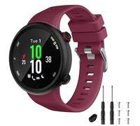 TopPerfekt Bracelet de rechange en silicone compatible avec Garmin Forerunner 45s Bordeaux