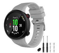 TopPerfekt Bracelet de rechange en silicone compatible avec Garmin Forerunner 45s, gris