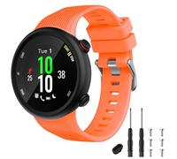 TopPerfekt Bracelet de rechange en silicone compatible avec Garmin Forerunner 45s, orange