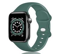 TopPerfekt Bracelet en Silicone Compatible avec Apple Watch 38mm 40mm 41mm, Bracelets de Sport de Remplacement pour iWatch Série Ultra 10 9 8 7 6 5 4 3 2 1 SE (Vert Olive,38mm-S/M)