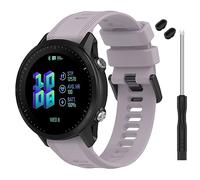 TopPerfekt Bracelet pour montre Garmin Forerunner 955 - Bracelet de rechange en silicone souple compatible avec montre intelligente 955 pour homme et femme Lavande