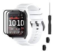 TopPerfekt Bracelets compatibles avec Garmin Venu X1, bracelet de montre en silicone souple, étanche, réglable, bracelet de rechange pour montre intelligente Venu X1 pour homme et femme, 5.5’’~8.7