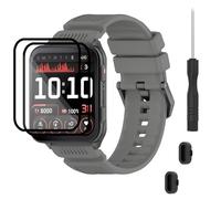 TopPerfekt Bracelets compatibles avec Garmin Venu X1, bracelet de montre en silicone souple, étanche, réglable, bracelet de rechange pour montre intelligente Venu X1 pour homme et femme, 5.5’’~8.7