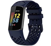 TopPerfekt Bracelets de sport compatibles avec Fitbit Charge 6, bracelet de rechange réglable en silicone souple respirant pour montre connectée Charge 5 pour homme et femme