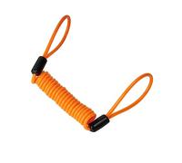 TOPPERFUN 1.2m Câble De Verrouillage À Disque Câble Enroulé Orange Léger Pour Scooter Et Vélo
