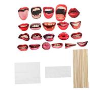 TOPPERFUN 1 Ensemble Accessoires de Bouche drôle Accessoires de lèvres Selfie pour la fête Mariage Fausses lèvres Accessoires d'anniversaire photomatons Accessoires pour photobooth Plastique