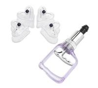 TOPPERFUN 1 ensemble Kit de Ventouses Manuelles pour Soin Corporel Appareil de Massage par Ventouses avec Pompe à pour Détente Musculaire