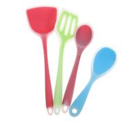 TOPPERFUN 1 ensemble Ustensiles de Cuisine Silicone Spatule Louche Cuillère à Soupe et Écumoire Résistants Chaleur Couleurs Aléatoires Couleur Aléatoire Couleur Aléatoire